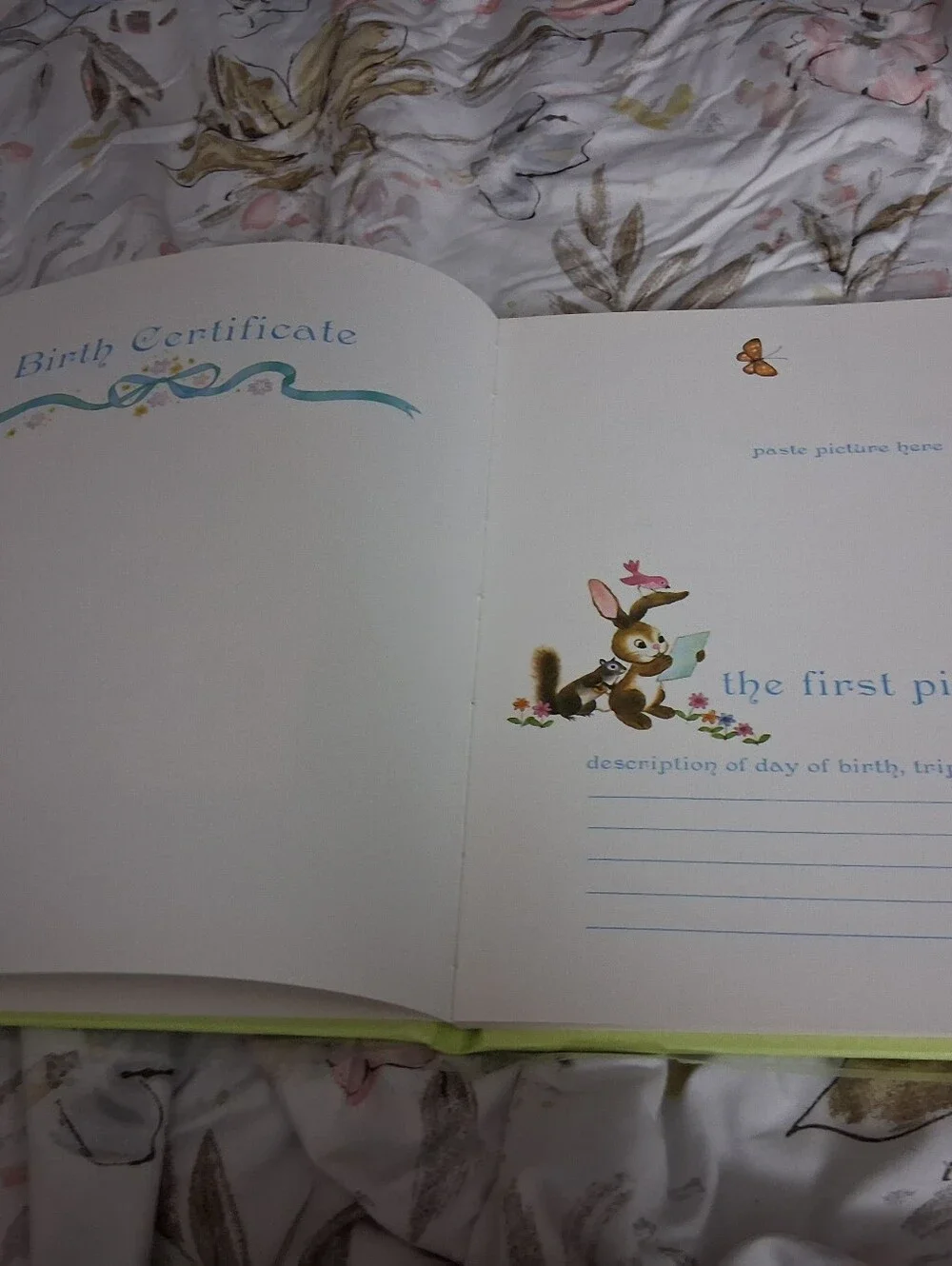 Vintage '63 and 63 Year Old Baby Book